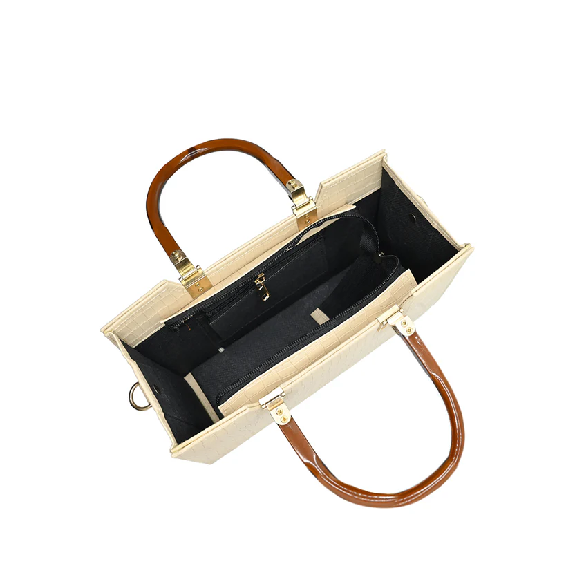 Bagzen Atek Cross Body Bag Beige - Image 4